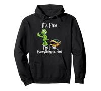 It's Fine I'm Fine Everything is Fine Funny Cute Turtle Sweat à Capuche