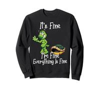 It's Fine I'm Fine Everything is Fine Funny Cute Turtle Sweatshirt