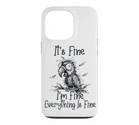 It's Fine I'm Fine Everything is Fine Funny Parrot Meme Coque pour iPhone 13 Pro