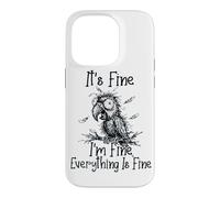It's Fine I'm Fine Everything is Fine Funny Parrot Meme Coque pour iPhone 14 Pro