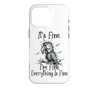 It's Fine I'm Fine Everything is Fine Funny Parrot Meme Coque pour iPhone 16 Pro