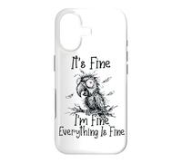 It's Fine I'm Fine Everything is Fine Funny Parrot Meme Coque pour iPhone 17