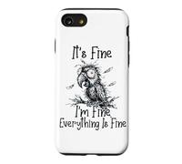 It's Fine I'm Fine Everything is Fine Funny Parrot Meme Coque pour iPhone SE (2020) / 7/8