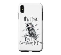 It's Fine I'm Fine Everything is Fine Funny Parrot Meme Coque pour iPhone XS Max