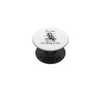 It's Fine I'm Fine Everything is Fine Funny Parrot Meme PopSockets PopGrip Adhésif
