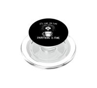 It's Fine I'm Fine Everything is Fine Squelette Coffee Lover PopSockets PopGrip pour MagSafe