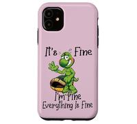 It's Fine I'm Fine Everything is oky Funny Turtle Great Gift Coque pour iPhone 11