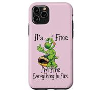It's Fine I'm Fine Everything is oky Funny Turtle Great Gift Coque pour iPhone 11 Pro