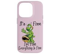 It's Fine I'm Fine Everything is oky Funny Turtle Great Gift Coque pour iPhone 14 Pro