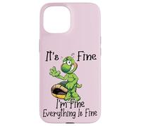 It's Fine I'm Fine Everything is oky Funny Turtle Great Gift Coque pour iPhone 15