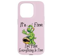 It's Fine I'm Fine Everything is oky Funny Turtle Great Gift Coque pour iPhone 15 Pro
