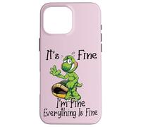 It's Fine I'm Fine Everything is oky Funny Turtle Great Gift Coque pour iPhone 16 Pro Max