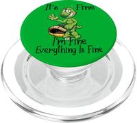 It's Fine I'm Fine Everything is oky Funny Turtle Great Gift PopSockets PopGrip pour MagSafe