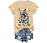 Its Fine Im Fine Everythings Fine Shirt Funny Raccoon Im Fine Everything is Fine Chemise unisexe, kaki, XXL