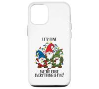 It's Fine We're Fine Everything is Fine Nain de Noël pour Enseignant Coque pour iPhone 12/12 Pro