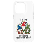 It's Fine We're Fine Everything is Fine Nain de Noël pour Enseignant Coque pour iPhone 15 Pro
