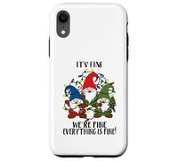 It's Fine We're Fine Everything is Fine Nain de Noël pour Enseignant Coque pour iPhone XR