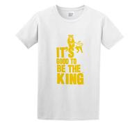 It's Good to Be The King Breathe Freely Men's T-Shirt Unisex White Cotton Hip Hop Print Tee Shirts XL