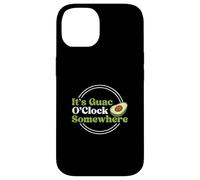 It's Guac O'Clock Somewhere Funny Avocat Guacamole Lovers Coque pour iPhone 14