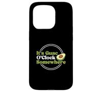 It's Guac O'Clock Somewhere Funny Avocat Guacamole Lovers Coque pour iPhone 15 Pro