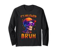 It's Halloween Bruh Stylish Skeleton Halloween Party Boys Manche Longue