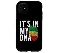 It's in My ADN Congo, Republique of The Flag Fingerprint Coque pour iPhone 11