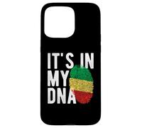 It's in My ADN Congo, Republique of The Flag Fingerprint Coque pour iPhone 15 Pro Max
