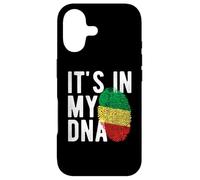 It's in My ADN Congo, Republique of The Flag Fingerprint Coque pour iPhone 17