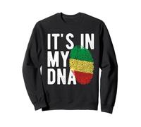 It's in My ADN Congo, Republique of The Flag Fingerprint Sweatshirt