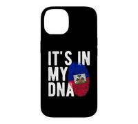 It's in My ADNA Drapeau Haiti Empreinte Digitale Coque pour iPhone 14