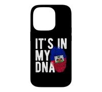 It's in My ADNA Drapeau Haiti Empreinte Digitale Coque pour iPhone 14 Pro