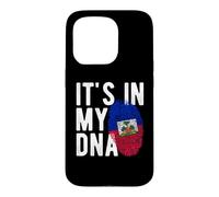 It's in My ADNA Drapeau Haiti Empreinte Digitale Coque pour iPhone 15 Pro