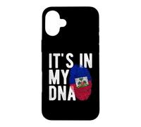 It's in My ADNA Drapeau Haiti Empreinte Digitale Coque pour iPhone 16 Plus