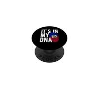 It's in My ADNA Drapeau Haiti Empreinte Digitale PopSockets PopGrip Adhésif