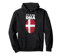 It's in My DNA Drapeau Danois fière Danemark DNK Sweat à Capuche