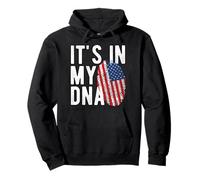 It's in My DNA Drapeau National américain USA Pride Heritage Sweat à Capuche