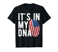 It's in My DNA Drapeau National américain USA Pride Heritage T-Shirt