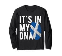 It's in My DNA Drapeau National écossais Patrimoine des Fans de l'Écosse Manche Longue