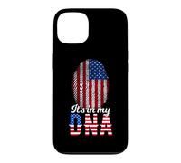 It's in My DNA Empreinte Digitale d'un Citoyen Américain Coque pour iPhone 13