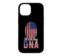 It's in My DNA Empreinte Digitale d'un Citoyen Américain Coque pour iPhone 14