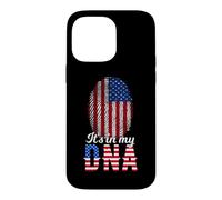 It's in My DNA Empreinte Digitale d'un Citoyen Américain Coque pour iPhone 14 Pro Max