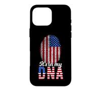 It's in My DNA Empreinte Digitale d'un Citoyen Américain Coque pour iPhone 16 Pro Max