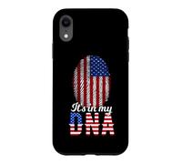 It's in My DNA Empreinte Digitale d'un Citoyen Américain Coque pour iPhone XR