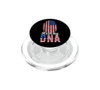 It's in My DNA Empreinte Digitale d'un Citoyen Américain PopSockets PopGrip pour MagSafe