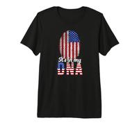 It's in My DNA Empreinte Digitale d'un Citoyen Américain T-Shirt Haut de Gamme