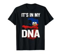 Its in My DNA Haiti Drapeau haïtien Empreinte Digitale T-Shirt Graphique avec Valeur