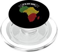 It's in My DNA Mois panafricain de l'histoire des Empreintes digitales Noires PopSockets PopGrip pour MagSafe