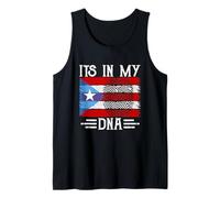 It's in My DNA Puerto Rico Flag Fingerprint Débardeur