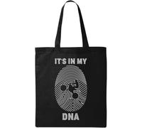 It's in My DNA Sac fourre-tout en coton écologique naturel Noir, Noir , Taille unique