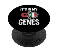 It's in My Genes Albanian Italian Roots Albania Italy PopSockets PopGrip Adhésif